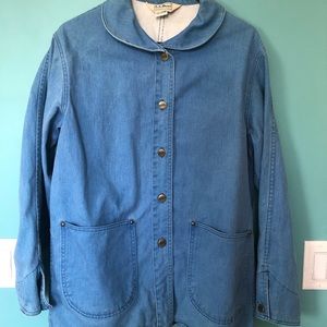 LL Bean Denim Overcoat
